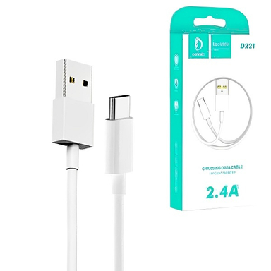 کابل دیتا USB به Type-C دنمن مدل D22T طول 1 متر