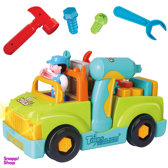 ماشین ابزار موزیکال و چراغدار هولی تویز مدل 6109 Little Mechanic Tool Truck with Light and Music