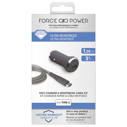 شارژر فندکی فورس مدل FPCACAC1.2MG به همراه کابل USB-C