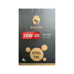 روغن موتور مگلوب مدل Steel Tec 20W-50 حجم 4 لیتر