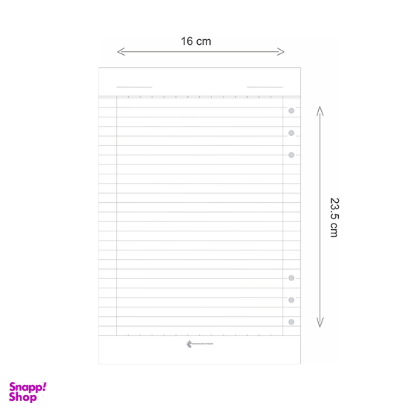 دفتر کلاسوری 100 برگ پدیده نقش مدل 6 حلقه کلاسيک طرح آدم فضايی کد 134