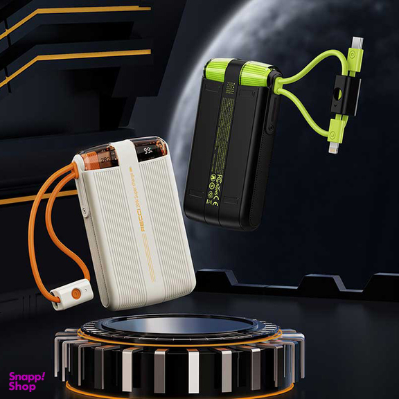 پاوربانک رسی مدل RPB-P13 20W ظرفیت 10000 میلی آمپر ساعت