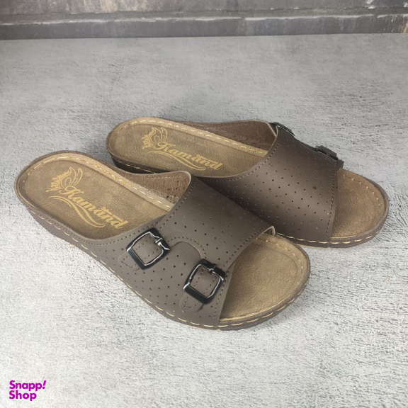 دمپایی طبی زنانه کمند مدل 109 رنگ شکلاتی