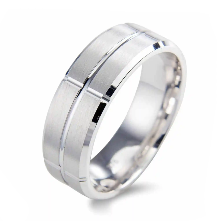 حلقه نقره مردانه گیرا مدل G0210