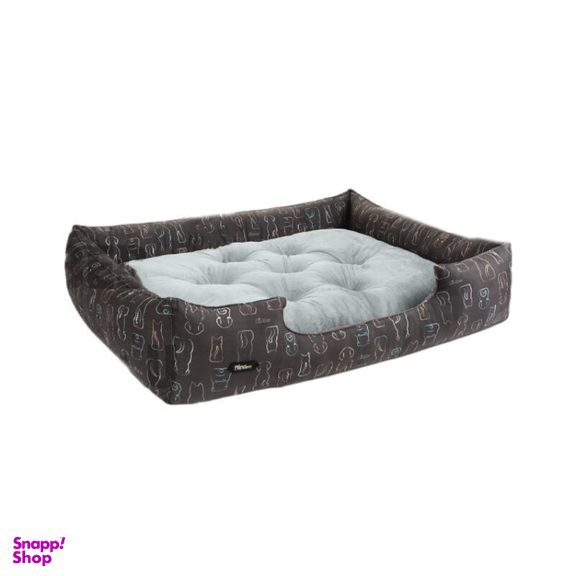 جای خواب سگ و گربه نیناپت مدل سگ و گربه خطی کد 4847 سایز دو