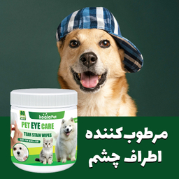 ستمال مرطوب سگ و گربه مخصوص اطراف چشم کوالاپت مدل Eye Wipes01 بسته 80 عددی