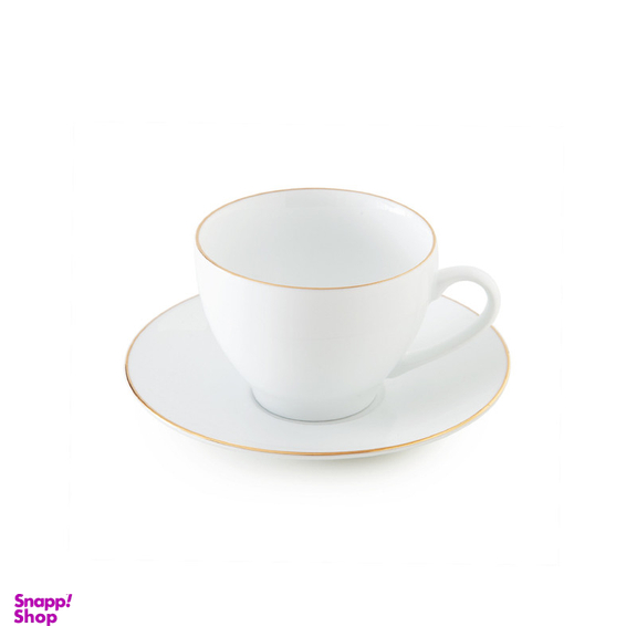 ست فنجان و نعلبکی 12 پارچه چینی زرین ایران مدل سوئدی 9 زرین درجه یک