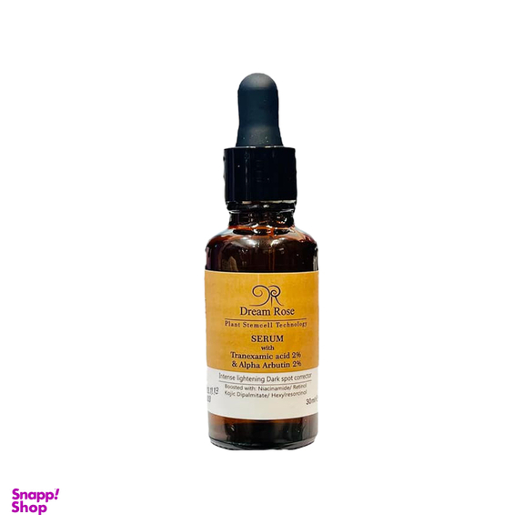 سرم روشن کننده پوست دریم رز مدل Tranexamic Acid & Alpha Arbutin حجم 30 میلی لیتر