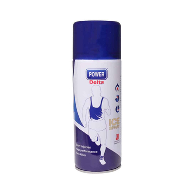 اسپری ضد درد خنک کننده بدن پاور Power Body Ice دلتا زکس حجم 400 میلی لیتر