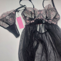 لباس خواب زنانه برتا کد 2200BS رنگ مشکی