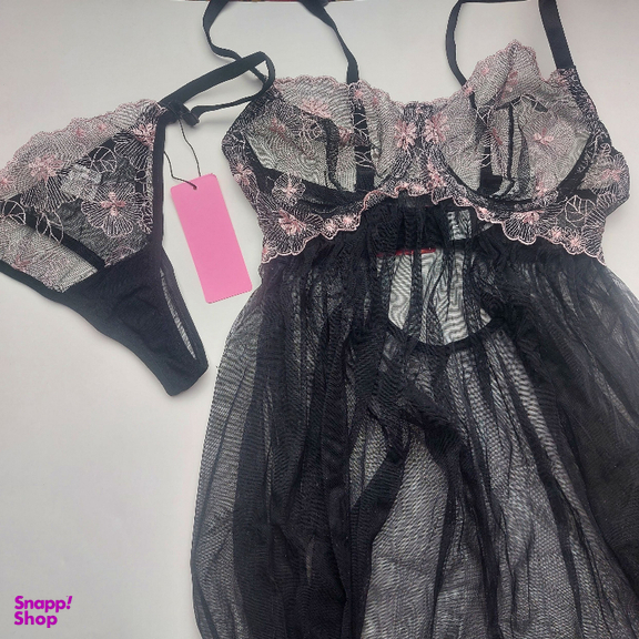 لباس خواب زنانه برتا کد 2200BS رنگ مشکی