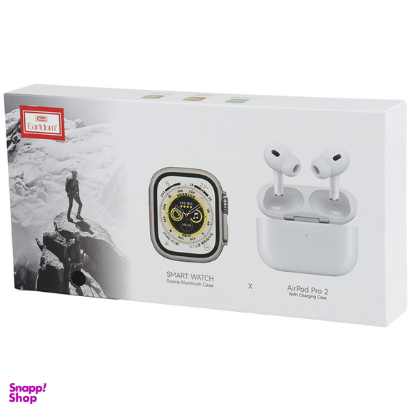 ساعت هوشمند ارلدام مدل ET-SW9 به همراه ایرفون بلوتوثی AirPod 2 Pro