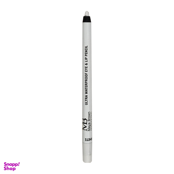 مداد چشم مایا براون مدل ultra white waterproof رنگ سفید