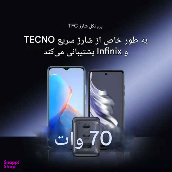 شارژر 65 وات اورایمو مدل HyperGaN 65