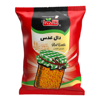 دال عدس گلها وزن 700 گرم بسته بندی سلفون
