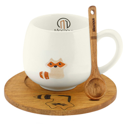 ست ماگ مکنوس کد 1008 همراه باقاشق و زیرلیوانی