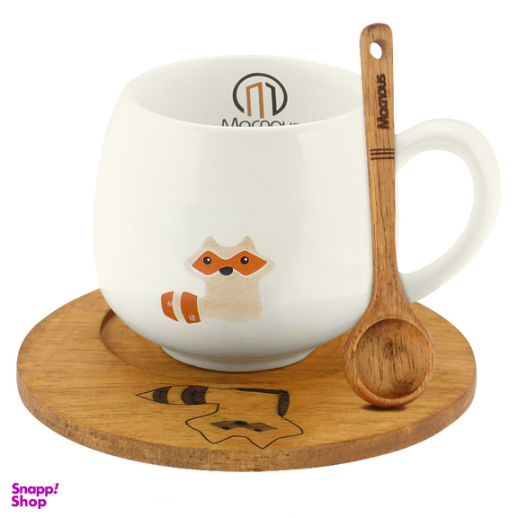 ست ماگ مکنوس کد 1008 همراه باقاشق و زیرلیوانی