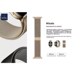 بند استیل ساعت ویوو مدل Minalo مناسب برای ساعت هوشمند اپل مدل Apple Watch 42-44mm