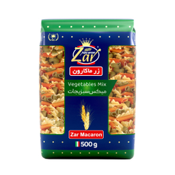 ماکارونی میکس سبزیجات زر ماکارون 500 گرمی