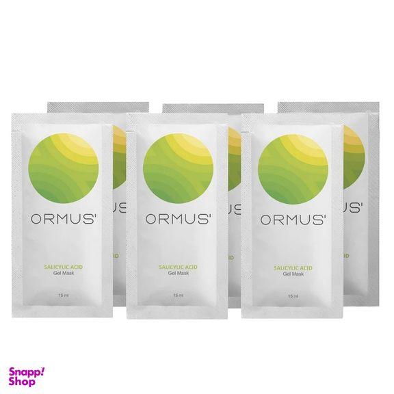ماسک صورت اورموس مدل سالیسیلیک اسید حجم 15 میلی لیتر مجموعه 6 عددی