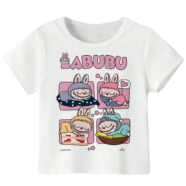تیشرت دخترانه مدل LABUBU کد W177