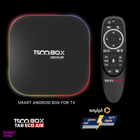 اندروید باکس تسکو مدل TAB ECO AIR به همراه ایر ماوس و اشتراک سه ماهه فیلیمو