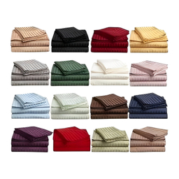 ست ملحفه و روبالشی دونفره 3 تکه مدل هتلی پارالل سایز 180×200 سانتی متر