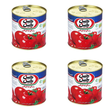 رب گوجه فرنگی چین چین وزن 800 گرم بسته 4 عددی