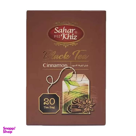 چای سیاه کیسه ای دارچینی سحرخیز بسته ۲۰ عددی