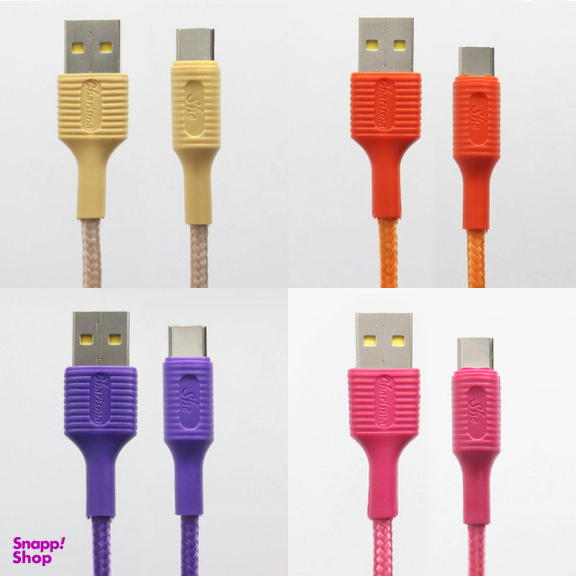 کابل تبدیل USB به USB-C شی کاریزما مدل صبا طول 1.2 متر