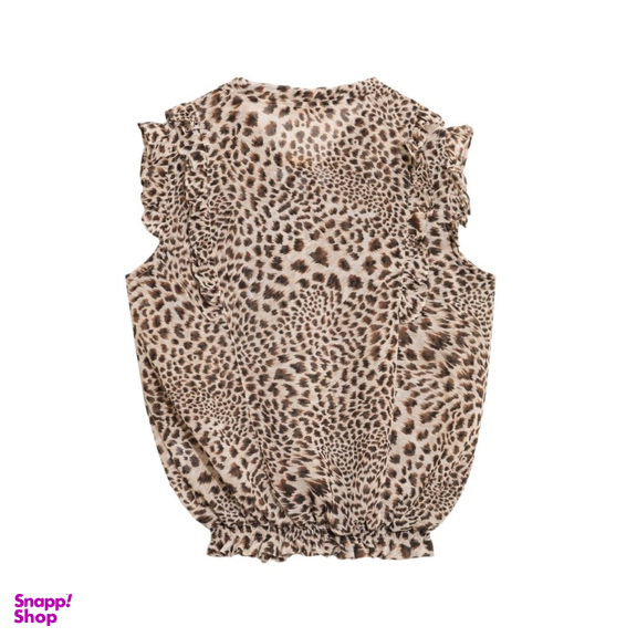 تاپ زنانه برنس مدل هلاله رنگ نسکافه ای