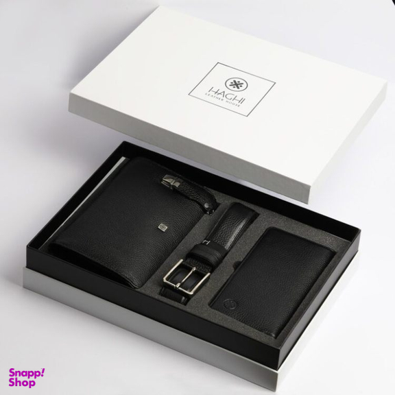 ست هدیه چرم مردانه حقی کد LS22B