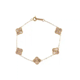 دستبند طلا 18 عیار زنانه میلی گالری طرح ونکلیف کد MT1877