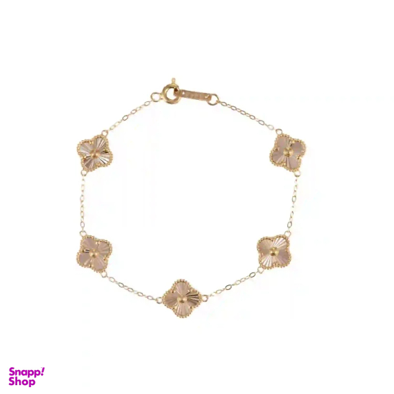 دستبند طلا 18 عیار زنانه میلی گالری طرح ونکلیف کد MT1877