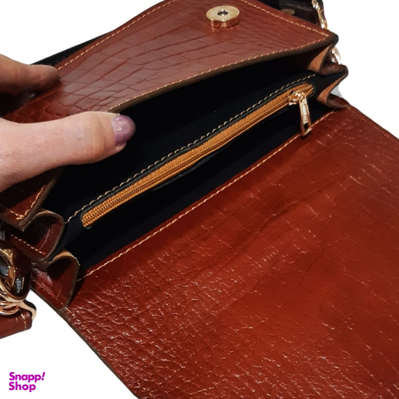 کیف دوشی چرم طبیعی زنانه مدل سارا