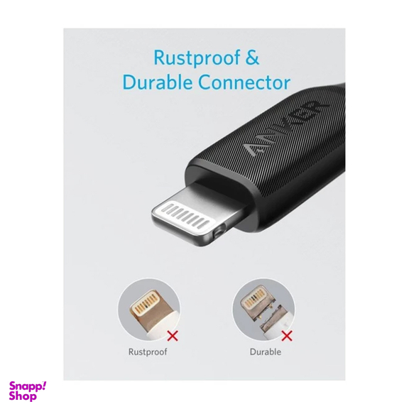 کابل شارژ USB-C به لایتنینگ انکر مدل A8833 طول 1.8 متر