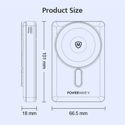 پاوربانک مغناطیسی میکروپک مدل WPB-310 20W ظرفیت 10000 میلی‌ آمپر ساعت