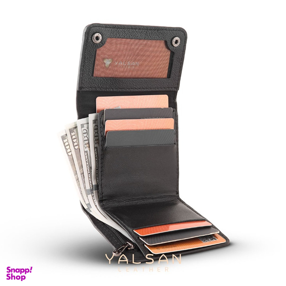 کیف پول چرم یلسان مدل الا کد MC-148-MSK