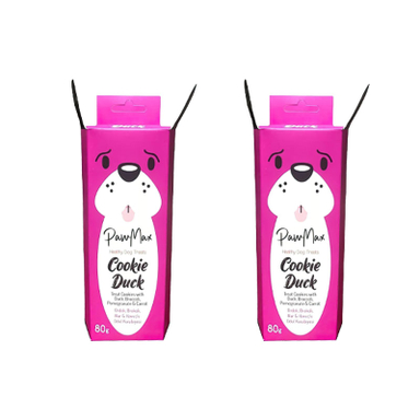 بیسکویت تشویقی سگ پاومکس مدل Duck وزن 80 گرم مجموعه 2 عددی