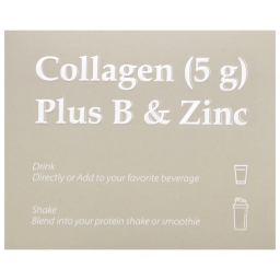 کلاژن خوراکی 5 گرم پلاس ویتامین ب و زینک بنیان سلامت کسری بسته 10 عددی