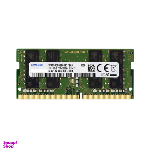 رم لپ تاپ سامسونگ مدل PC4 DDR4 دوکاناله 2666 مگاهرتز CL15 ظرفیت 16 گیگابایت