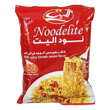 نودل الیت با طعم سس گوجه فرنگی وزن 75 گرم