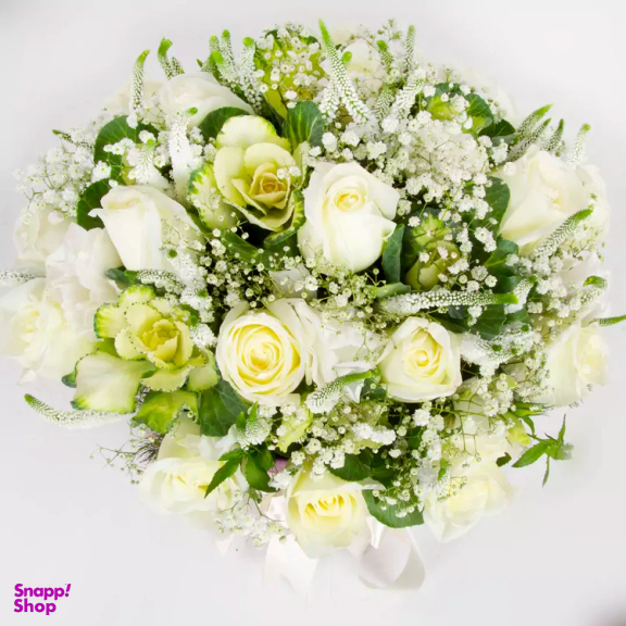 باکس گل طبیعی گل باختر مدل رز هلندی کد 19477