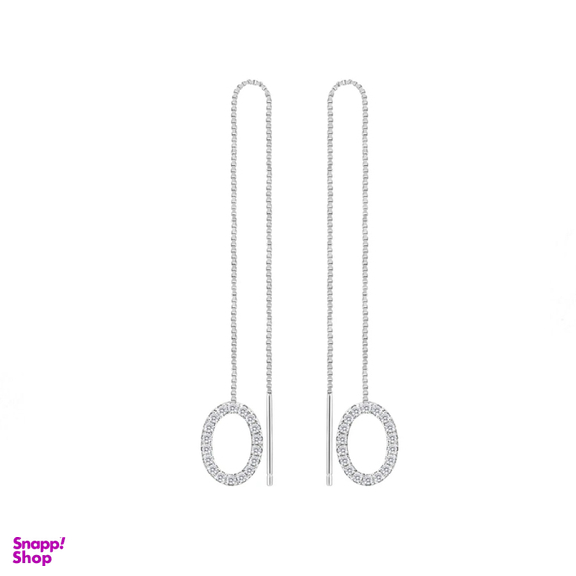 گوشواره نقره زنانه گیرا مدل Oval کد G0688