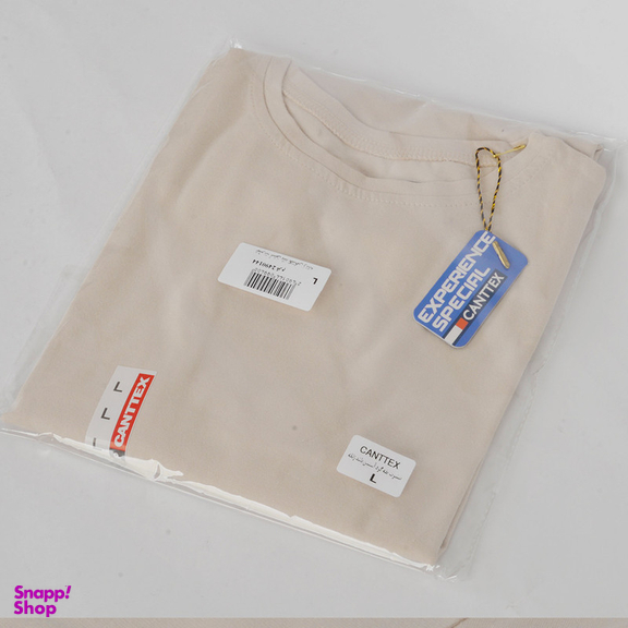 تیشرت آستین بلند زنانه کانتکس مدل 249014409 رنگ کرم