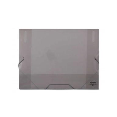 کیف مدارک کش دار باریک پاپکو مدل S501-2 رنگ طوسی