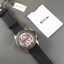 ساعت عقربه ای مردانه اکستری کد X6065-I رنگ مشکی رزگلد