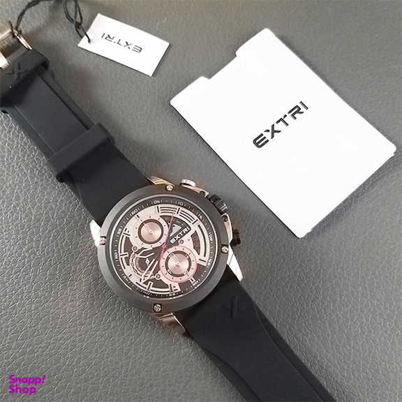 ساعت عقربه ای مردانه اکستری کد X6065-I رنگ مشکی رزگلد