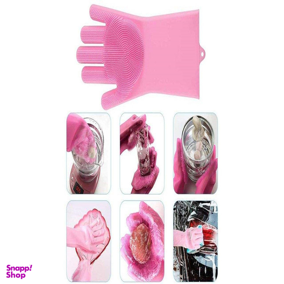 دستکش نظافت مدل اسکاچ دار کد MD620