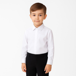 پیراهن پسرانه مدل آیکت دوشین 115 رنگ سفید